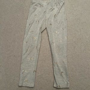 Juicy Couture Gray Gold Rainbow Leggings size 5
